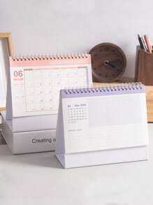 1PC 2025-2026.12 Desk Calendar Daily Plan Memo English Calendar Desktop Small Objects School Supplies