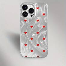 Funda para teléfono, diseño moderno y transparente de gasa, compatible con phone 11, 12, 13, 14, 15, 16 Pro Plus. Ideal para cumpleaños, chicas y chicos. - transparente - Ver 1