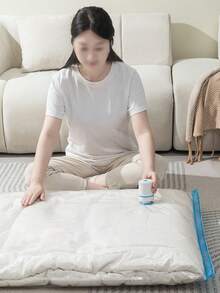 5/4/3/1pcs Vacuum Compression Bags, Vacuum Storage Bags, Airtight Seal Bags With Hand Pump, Clothes Organizer Bags For Shirts, Blankets, Pillows, Pants, Space Saving For Home, Dorm, Closet, Bedroom, Bathroom, Travel Accessories