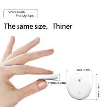 Mini Wireless Smart Itag GPS Tracker - Anti-Loss Locator Compatible With Apple Devices With Find My APP, Long Battery Life, Item Locator Finder For Pet, Car, Wallets, Bag, Key, Luggage With Real-Time Tracking, Anti-Lost Reminder, MFI Rated, Only For IOS