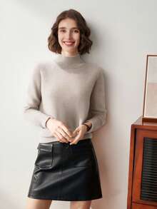 Autumn/Winter New Versatile Pullover Knit Sweater For Women