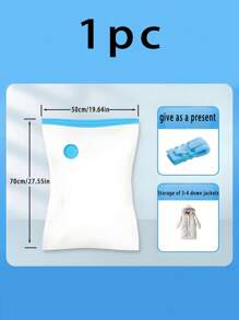 13/1 件真空密封压缩袋、真空储物袋、真空拉链袋、节省空间的行李袋、旅行压缩袋、可折叠衣物整理袋、衣柜储物袋，用于存放衣物、床上用品、冬装 - 节省 75% 空间、防潮防虫、返校季