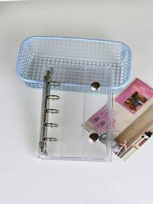 Pasta de argolas transparente M5, 20 capas dupla face, livro de adesivos transparente, conjunto de cadernos de fichário faça você mesmo, papelaria, material escolar, material de volta às aulas - Multicolorido - Ver 19