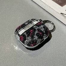 Leopard Pattern Rhinestone Decor Case Compatible With Airpods Pro, Apple Wireless Bluetooth Earphone Covers Compatible With Airpods 1/2/3/4/5, Fashionable Design - Nhiều màu - Xem 9