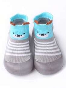 婴儿男女童防滑室内学步袜透气保暖弹力袜鞋底保护脚趾户外袜