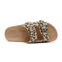 Women's Leopard Print Comfortable  Sandals - Beige - View 7