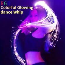LED Fiber Optic Whip Dance, USB Rechargeable, 7 Colors, 4 Modes, Rainbow Bright Lights Effect, Great For Rave Party, Music Festival, Stage Show, Carnival Activities - Nhiều màu - Xem 7