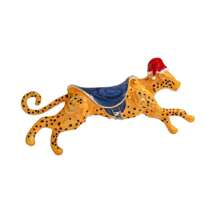 1 件复古豹纹锌合金金属胸针，服装和包袋装饰，适合所有季节的办公室配饰衬衫夹克珠宝圣诞节万圣节