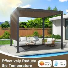 Suave y Plegable 90% Tela de Sombra Negra, 4 X 8m / 13.1 X 26.2ft Lona de Malla Duradera con Ojales, Tela de Sombra Protectora del Sol de Jardín Anticongelante para Cubrir Plantas, Invernadero, Graneros Perrera, Patio, Tomates - Fácil Instalación - Marrón - Ver 2