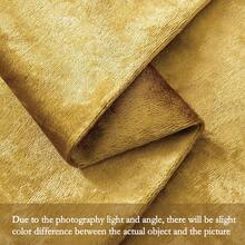 1pc Plain Cushion Cover Without Filler, With Tassel Velvet Pillowcase For Sofa, Home Decoration - Gold - View 5