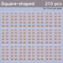 340/240/210/180Pcs Magnetic Nose Strips Or Nasal Dilators, Nose Tapes, Nasal Paches, Nose Clips, Designed To Help Sleep, Expand Nose, Reduce Snoring, Nasal Relief, Increase Airflow And Improve Sleep Quality, And Make Nose Breathing Better. They Are Oil-Free, Skin-Friendly And Sweat-Resistant. - 膚色 - 查看 15