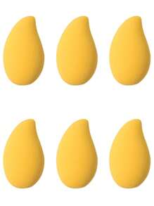 BATENG 6/12pcs Mango-Shaped Makeup Sponge Set – High-Resilience, Non-Latex & Soft Makeup Sponge For Foundation, Cream, Concealer & Powder – Reusable, Skin-Friendly, Dry & Wet Dual Use,Makeup,Cheap,Room Decor,Vanity,Travel,Bedroom,Makeup Accessories,Puff,Makeup Blender,Powder Puff,Makeup Sponge