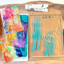 1pc Gel Printing Plate Durable Fade-Resistant Reusable For Laser Printer Image Transfer Painting DIY Scrapbooking Impression Art And Craft - Multicolor - View 12