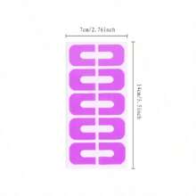 10 件/1 张 U 型指甲油保护贴，一次性使用美甲贴纸，防止指甲油溢出 - 紫色 - 查看 8