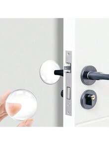 3/1 Protector de parachoques de puerta transparente - Adecuado para puertas, puertas de gabinete, puertas de refrigerador, asientos de inodoro, proporciona protección contra impactos para evitar abolladuras y arañazos, ideal para reducción de ruido y protección de paredes de puertas en el hogar, artículos de primera necesidad para el hogar.