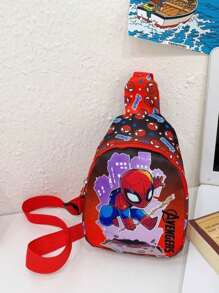 Borsa a tracolla con stampa di Spiderman Marvel, borsa a tracolla per ragazzi e ragazze, leggera, regalo di Natale per famiglia e amici