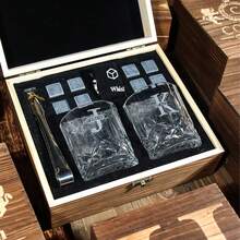 Personalized Whiskey Glass Set With Wooden Box, Whiskey Set, Groom Gift, Best Man Gift, Boyfriend Gift, Whiskey Gift For Him, Gift For Dad, Exclusive Gift For Drinking Enthusiasts, Customized Gift. - Multicolor - View 14