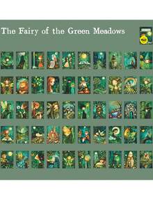 50张/包复古奇幻童话世界和纸防水垃圾日记本剪贴簿装饰工艺剪贴簿贴纸 50design Partten - 彩色 - 查看 15