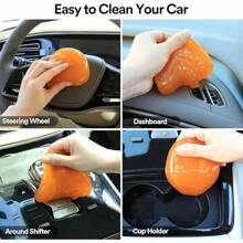 汽车清洁凝胶、汽车清洁腻子、汽车清洁泥、汽车美容工具、汽车污垢清洁剂、除尘凝胶、汽车内饰清洁剂、汽车清洁用品、清洁套装、汽车配件 - 彩色 - 查看 6