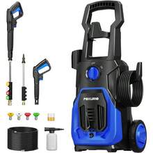 POXURIO Electric Pressure Washer, 4000PSI 2.8GPM Power Washer, 3 - In - 1 Self - Priming High Pressure Washer, For Cars, Patio, Deck - Blue - View 1