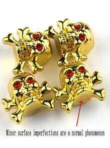 2 Capa de Válvula de Esqueleto - Combinação de Plástico+Metal Capa de Válvula de Pneu com Olhos Vermelhos e Design de Esqueleto, Adequada para Proteção de Pneus de Bicicleta, Motocicleta e Carro | Decoração de Esqueleto | Capa de Válvula, Decoração de Halloween