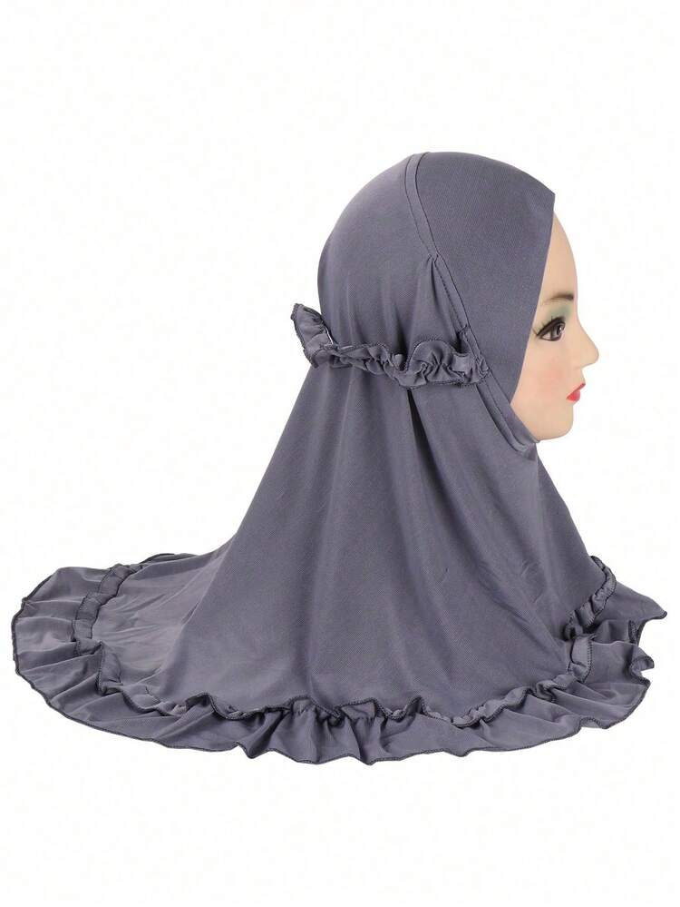 1pc Bandana Headscarf Arab Hat Crystal Linen Solid Color Headscarf Cap - Multicolor - View 32