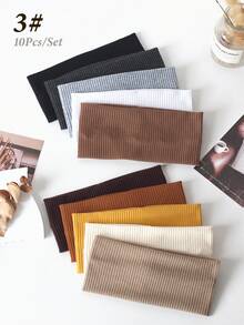 10 piezas Diademas casuales versátiles de unicolor y a rayas para mujeres, accesorios de moda para el cabello, herramientas para el cabello, accesorios de belleza, accesorios para el cabello rizado para mujeres, otoño, viaje, herramientas para el cabello, accesorios para mujeres, cosas para el cabello, otoño, accesorios para el cabello de mujeres, herramientas para el cabello, cosas para el cabello, cosas, accesorios de belleza, regalos, viaje, regalos para mujeres, cosas para el cabello, rellenos de calcetines