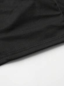 Men's Black Fashionable Printed Pattern Boxer Briefs, Elastic Underwear For Daily Wear - Black - View 6