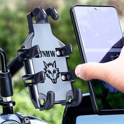 1pc Octopus Motorcycle Rearview Mirror Mount Cell Phone Holder, GPS Navigation Holder, Shock-Absorbing & Anti-Theft, Suitable For Motorcycle, Electric Bicycle And Scooter Compatible With IPhone, Android Phone, Gift For Birthday, Family, Friends For Bicycle And Electric Bicycle Outdoor Motorcycle Accessories Bike Phone Holder Bike Accessories