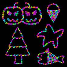 200pcs Glow Stones - Mixed Color Luminous Stones Decor, DIY Aquarium Decoration, Fish Tank, Walkway, Garden Path, Patio, Lawn, Yard Decor, Colorful Pebbles - Multicolor - View 5