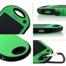 Dual USB Solar Power Bank, For Android, Type-C Input, Brings Strong Light, Suitable For Night Travel, Suitable For Charging All Mobile Phones. - 多色 - 查看 10