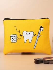 多功能帆布拉链袋，可收纳珠宝、指甲护理、充电线等 - 中性面料收纳袋，情人节、万圣节、圣诞节、儿子、女儿、妻子、丈夫、返校旅行必备品的完美礼物，旅行配件，旅行包，假期学校用品，珠宝盒，珠宝收纳袋 - 粉色 - 查看 7