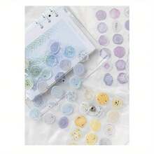 Wax Seal Stickers – 18-Piece Set With 6 Styles, Transparent Dried Flower Stamp Stickers, Self-Adhesive Envelope Seals For Wedding Invitations - Kẹo xanh - Xem 4