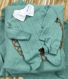 Knitting And Embroidery Maternity Leave - 薄荷綠 - 查看 1