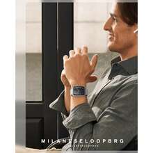 原装不锈钢米兰尼斯表带，兼容 表带 38 毫米 40 毫米 41 毫米 42 毫米 44 毫米 45 毫米 46 毫米 49 毫米，磁扣替换表带适用于 I-Watch 系列、Ultra 2、SE、Ultra、10 9 8 7 6 5 4 3 2 1 - 彩色 - 查看 6