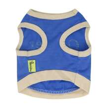 1pc Versatile Lightweight Sleeveless Vest, Minimalist Letter Design, Suitable For Cats & Dogs, Summer - Blue - View 2