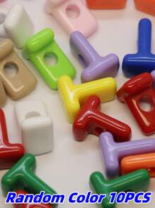 26 件时尚新款亚克力大孔英文字母珠子，适用于 DIY 手机挂绳、鞋饰、手工珠宝、节日礼物 - 亞克力大孔A---Z英文字母直孔串珠 - 查看 24