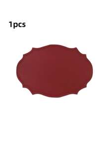 Tovaglietta in pelle lavabile, tovaglietta ovale in pelle rinforzata resistente al calore, tovaglietta impermeabile antiscivolo facile da pulire, adatta per decorazione di tavoli da cucina, caffè e ristorante