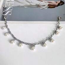 1 Peça Colar de Plástico ABS com Pérola em Padrão Geométrico Preppy Casual, Adequado para Escola, Férias, Festa, Feriado, Ao Ar Livre, Todas as Estações