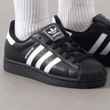 Adidas Originals Superstar II 经典贝壳头休闲低帮运动鞋，男女通用，2026 夏季新款 JI0079 - 黑色 - 查看 8