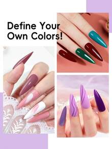 60PCS Gel Nail Polish Kit Glitter Green Pink Gel Polish Kit 5pcs Base Top Coat & Silver Golden Glitter Top Coat Set For Women 55 Colors Gel Polish Set Manicure Salon Gift Nail Art DIY Kit - Họa sĩ - Xem 2