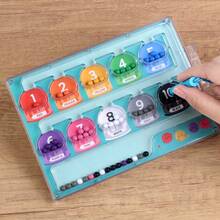 木制磁性颜色和数字迷宫玩具 - 计数和分类活动，磁珠迷宫玩具，彩色磁性数字，精细运动技能学习礼物（生日，圣诞节，万圣节），磁性拼图，开发游戏，早期教育互动游戏，光滑表面，学龄前活动 - 磁性顏色分類走珠 - 查看 4