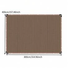 Suave y Plegable 90% Tela de Sombra Negra, 4 X 8m / 13.1 X 26.2ft Lona de Malla Duradera con Ojales, Tela de Sombra Protectora del Sol de Jardín Anticongelante para Cubrir Plantas, Invernadero, Graneros Perrera, Patio, Tomates - Fácil Instalación - Marrón - Ver 10