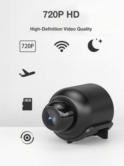 Mini WiFi Security Camera Night Vision, HD 720P Wireless Motion Detection, Remote Monitoring view 2
