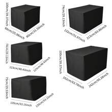 210D Heavy Duty Waterproof Outdoor Covers With Adjustable Drawstring,Coffee Table Covers For Living Room, Garden, Balcony, Terrace Furniture