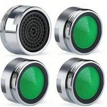 4 Stücke wassersparende Wasserhahn Brausen - austauschbares Gewinde, Anti-Verkalkung, Küchen- und Badezimmer Wasserhahn Filter Aufsatz mit einfacher Installation - Dauerhafte Konstruktion aus anderen Materialien