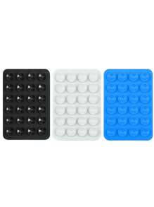 3/5Pcs Multi-Purpose Square Silicone Suction Cup Mobile Phone Holder, 24-Hole Suction Cup With Strong Adhesiveness, 1/10/20/30/40/50/60Pcs,Suitable For Various Scenarios To Prevent Phone Falling, Used For Video, Vibration, And Self-Portrait Phone Accessories