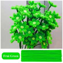 超值装 100 件 DIY 管道清洁器散装(含教程视频)、61 色加密雪尼尔杆、工艺品管道清洁器、管道清洁器工艺品艺术和工艺装饰雪尼尔杆用品、绒球 - 彩色 - 查看 22