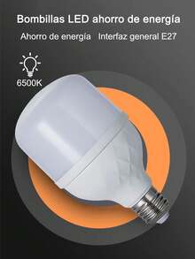 10 Piezas Foco Led de 5W, 10W,  15W,  20W,  30W,  40W, 50W,  60W, Iluminación del Hogar, Mejora de Iluminación, Iluminación para Interiores, Alumbra Interiores y Exteriores - 10 piezas - Ver 5