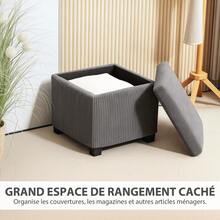 Banc de rangement extérieur - Gris - Voir 7